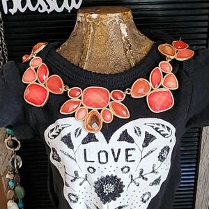 Bold Red Statement Necklace